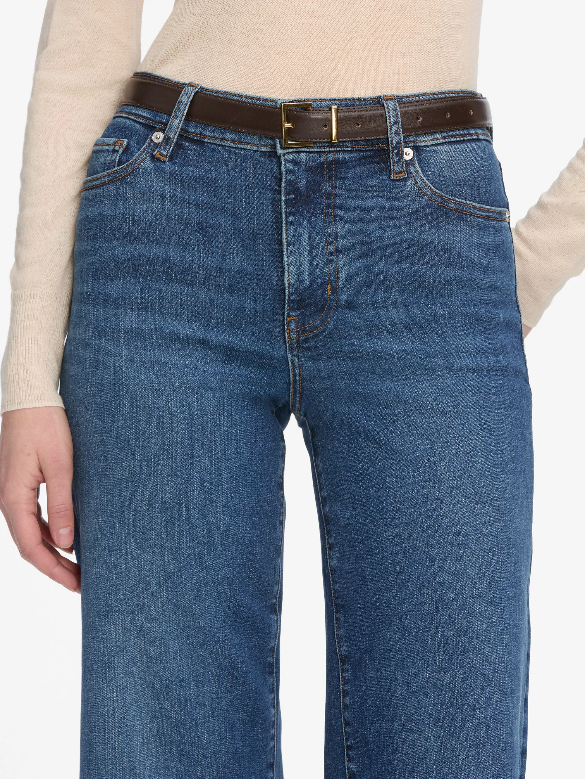 Le Slim Palazzo Crop -- Elixir Raw After sold by Frame Denim product image thumbnail 4
