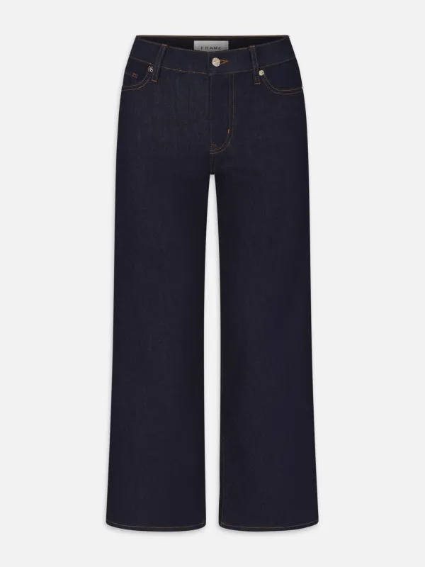 Le Slim Palazzo Crop -- Rinse sold by Frame Denim