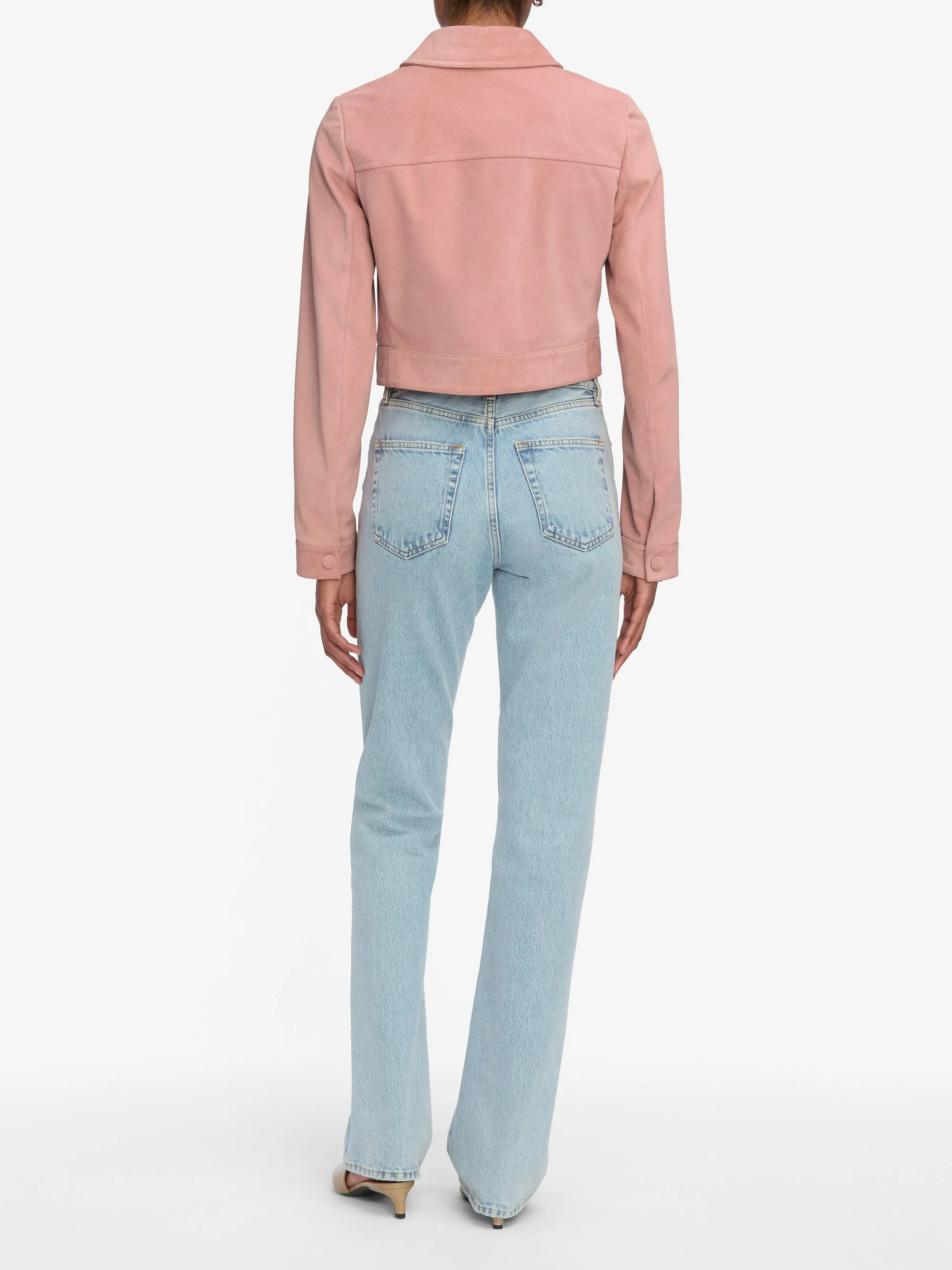 The Small Suede Jacket -- Flamingo sold by Frame Denim product image thumbnail 5