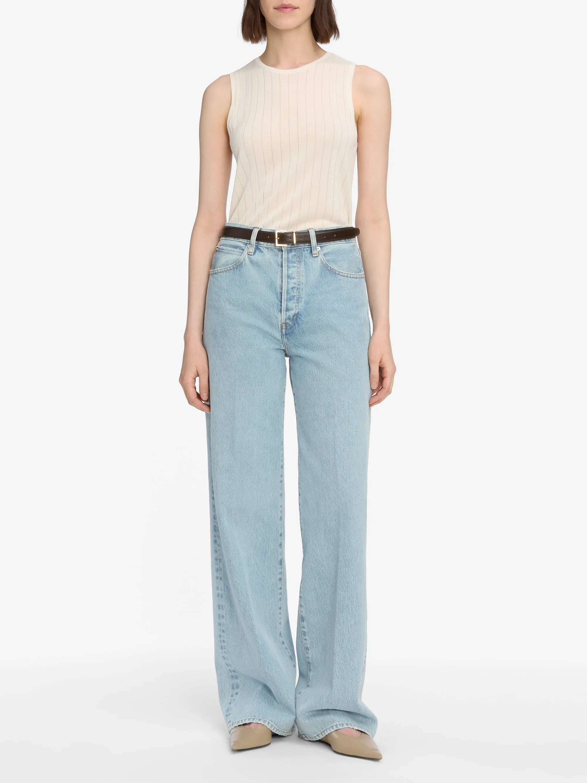 The Ladder Tank -- Cream sold by Frame Denim product image thumbnail 2