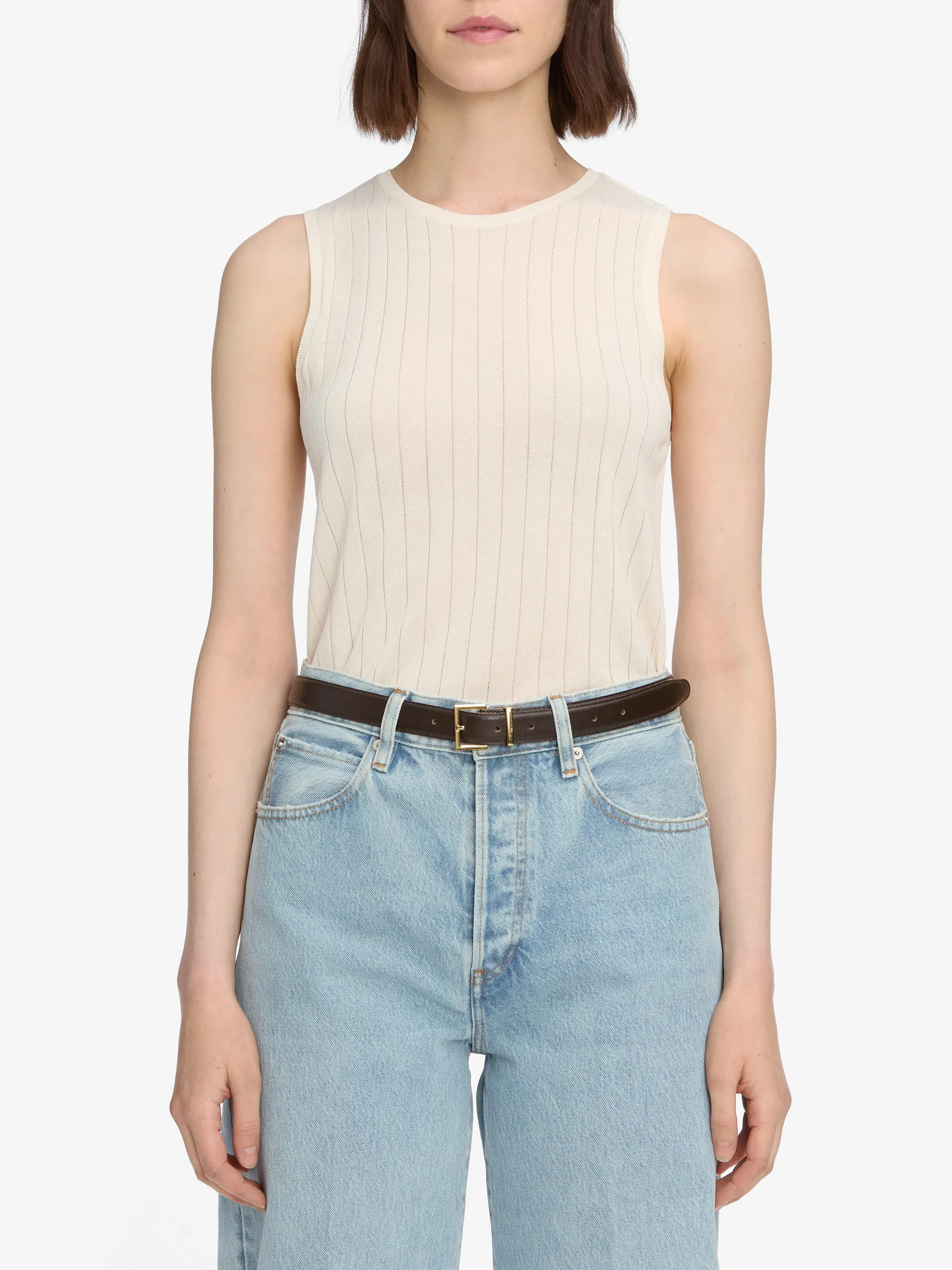 The Ladder Tank -- Cream sold by Frame Denim product image thumbnail 3