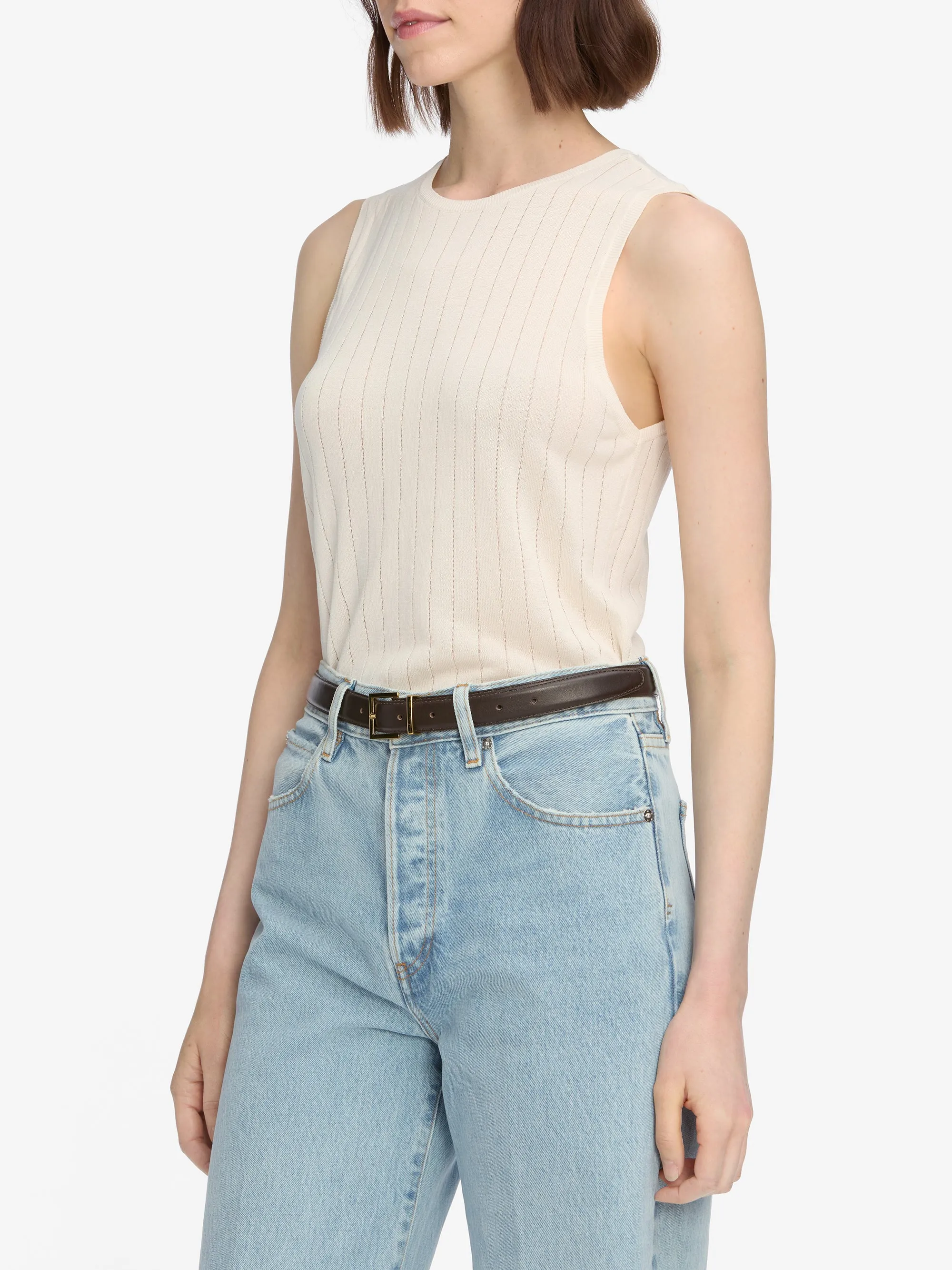 The Ladder Tank -- Cream sold by Frame Denim product image thumbnail 5