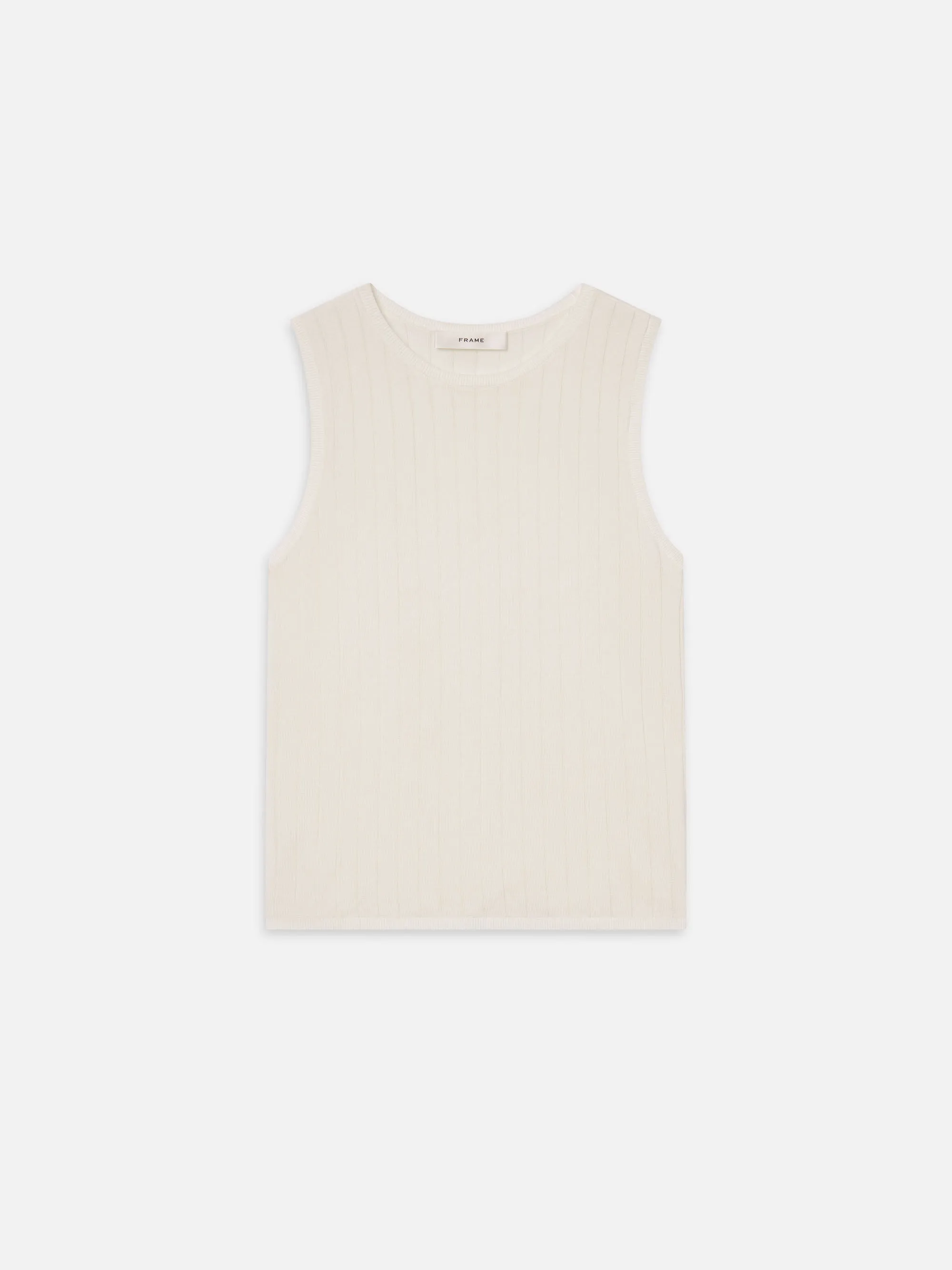 The Ladder Tank -- Cream sold by Frame Denim