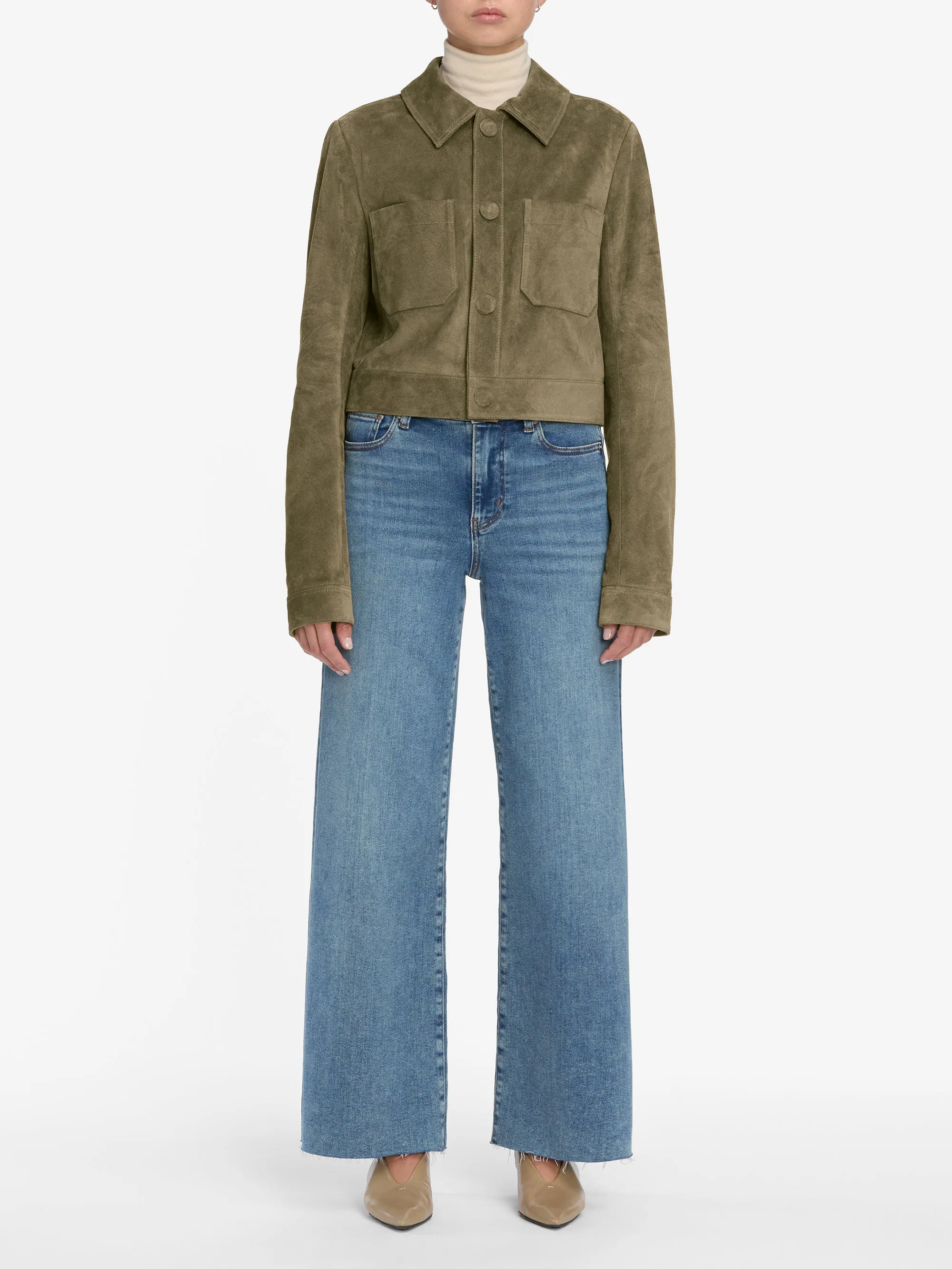 Le Pixie Slim Palazzo -- Flip Raw After sold by Frame Denim product image thumbnail 2