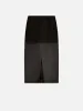 The Silk Organza Skirt -- Black sold by Frame Denim