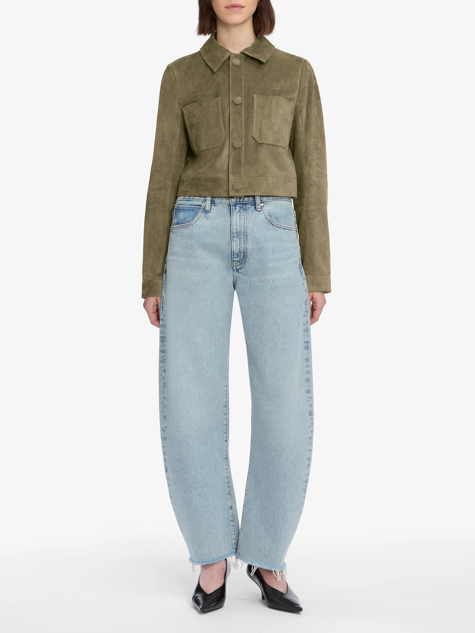 The Bubble Crop -- Outlaw Raw Fray sold by Frame Denim product image thumbnail 2
