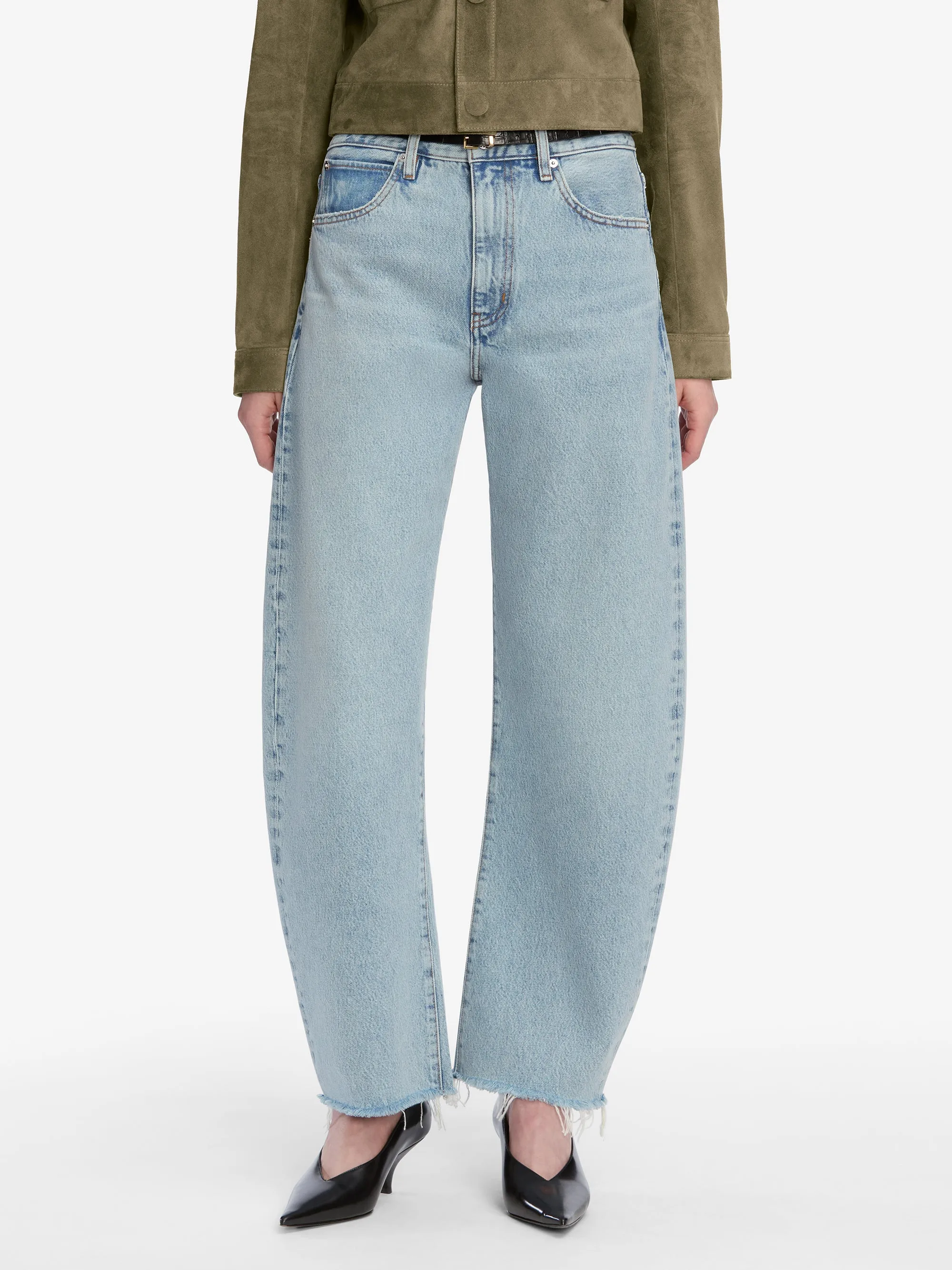 The Bubble Crop -- Outlaw Raw Fray sold by Frame Denim product image thumbnail 3