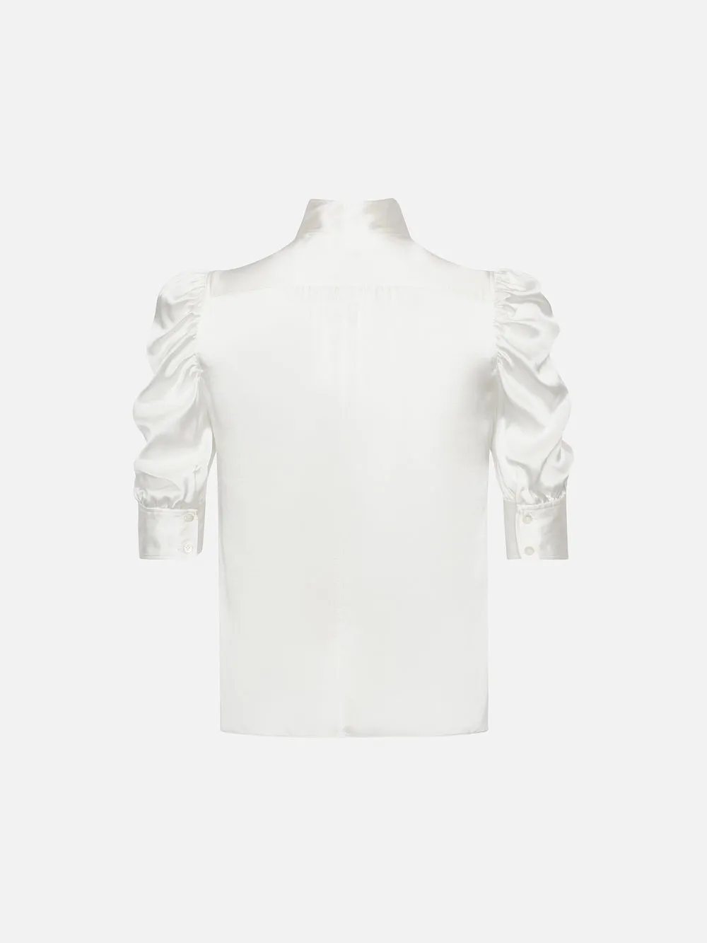 Gillian Top -- Glossy Off White sold by Frame Denim product image thumbnail 4