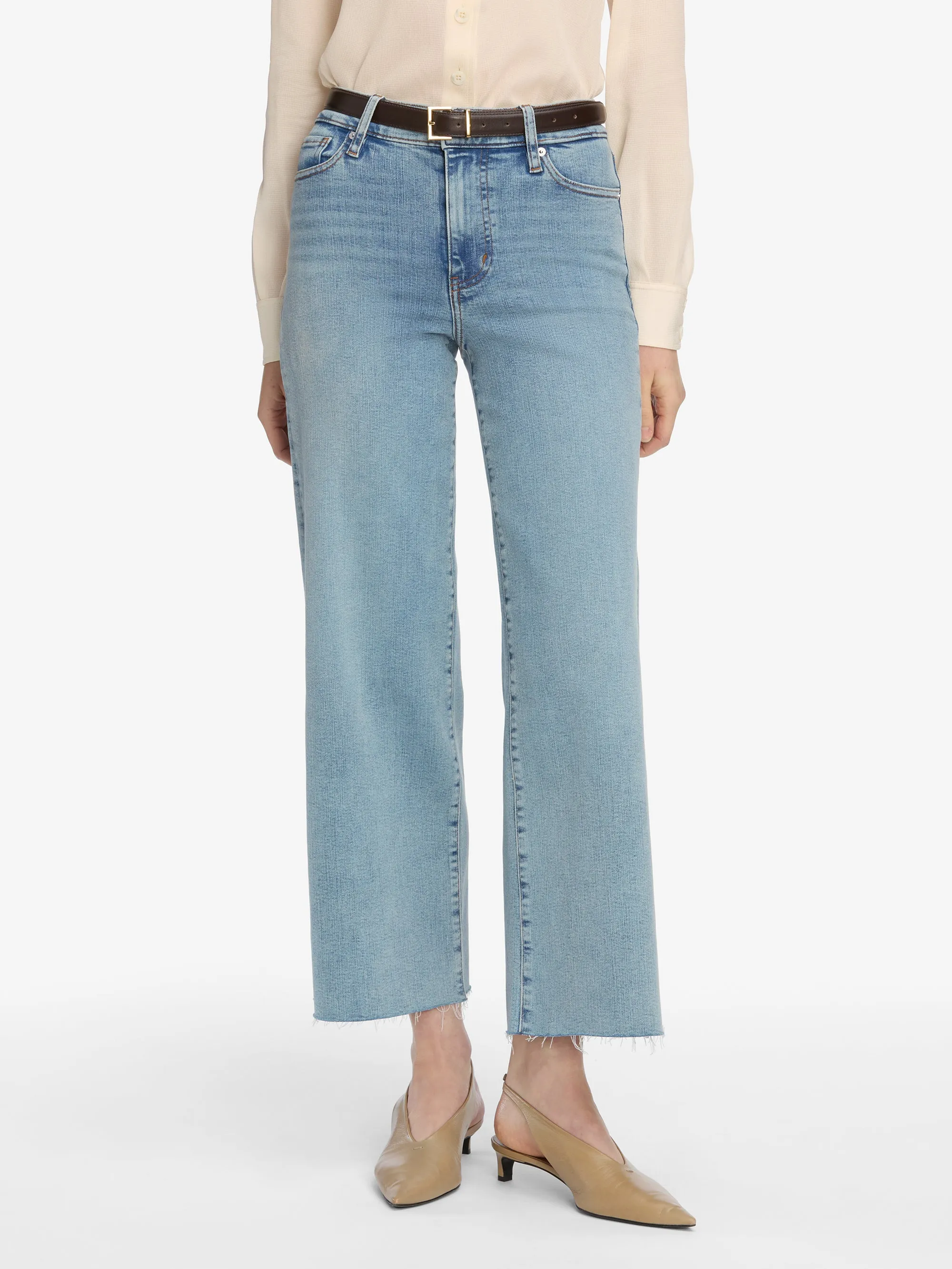 Le Slim Palazzo Crop -- Springs Raw After sold by Frame Denim product image thumbnail 3
