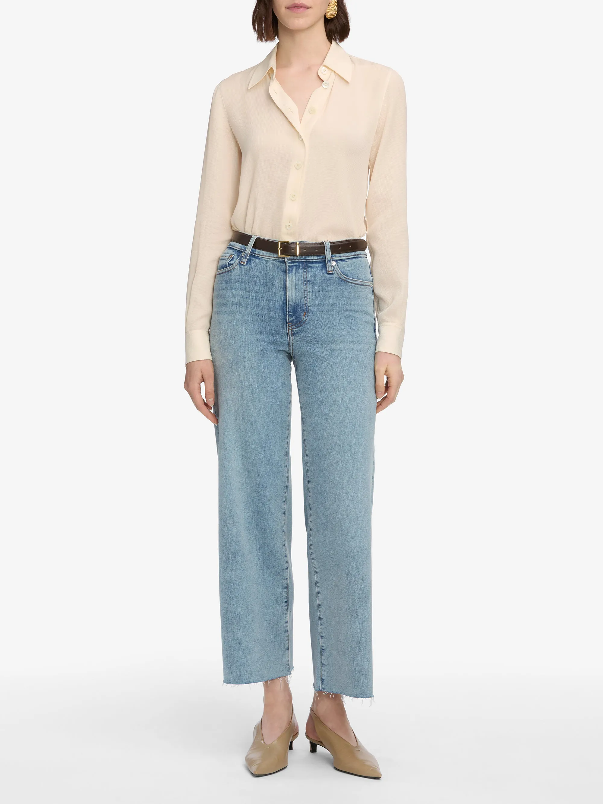 Le Slim Palazzo Crop -- Springs Raw After sold by Frame Denim product image thumbnail 2