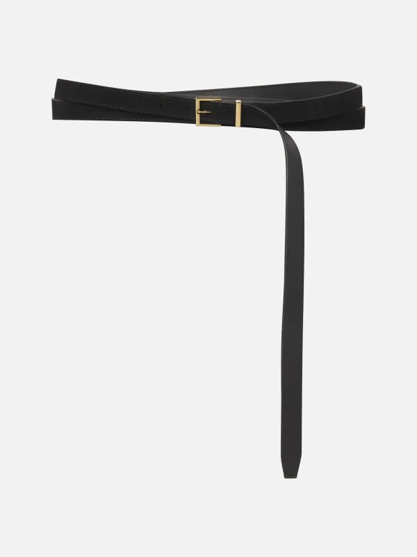 The Double Wrap Belt -- Black sold by Frame Denim
