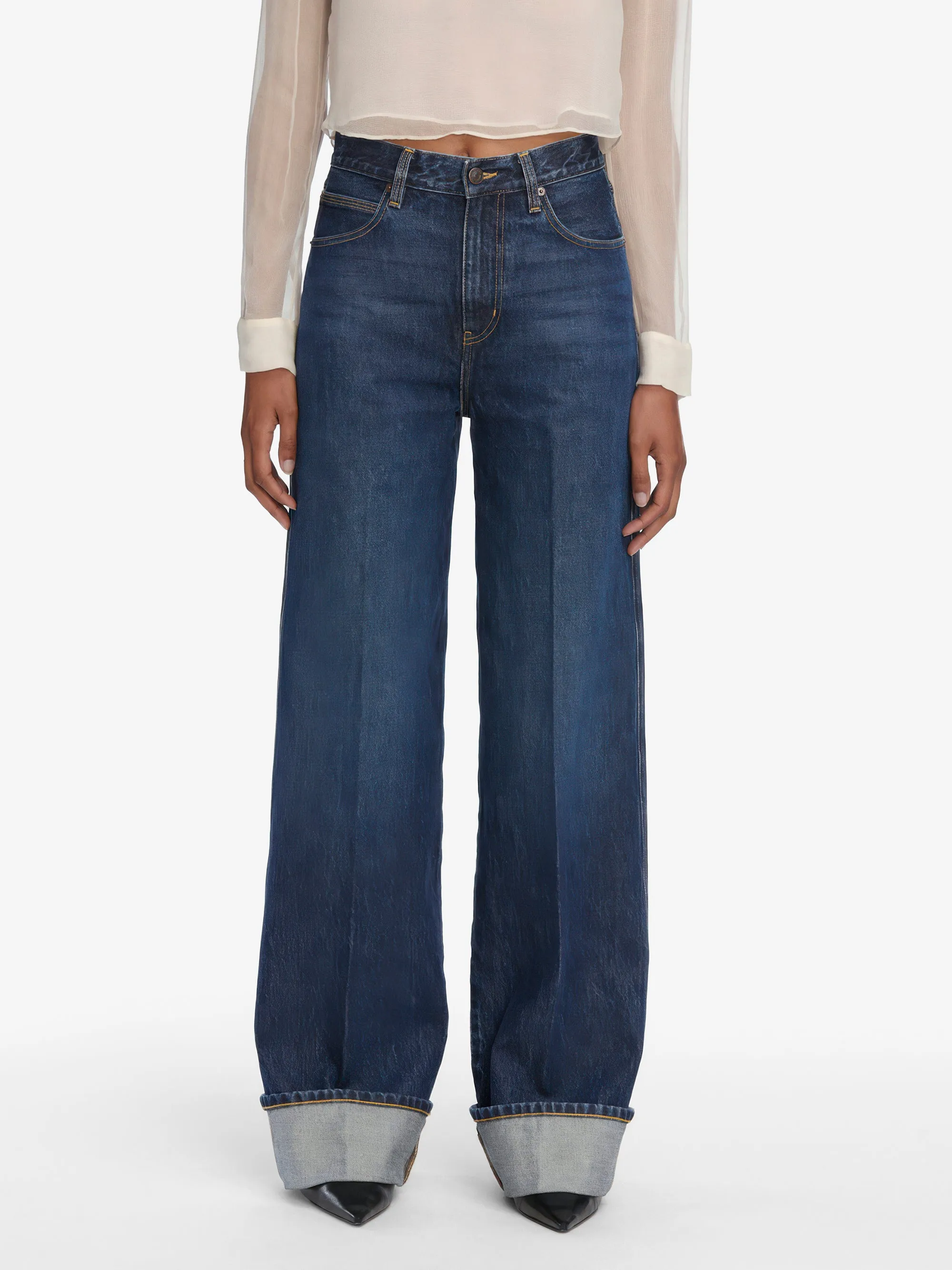 The Cuffed Wide -- Spencer sold by Frame Denim product image thumbnail 3