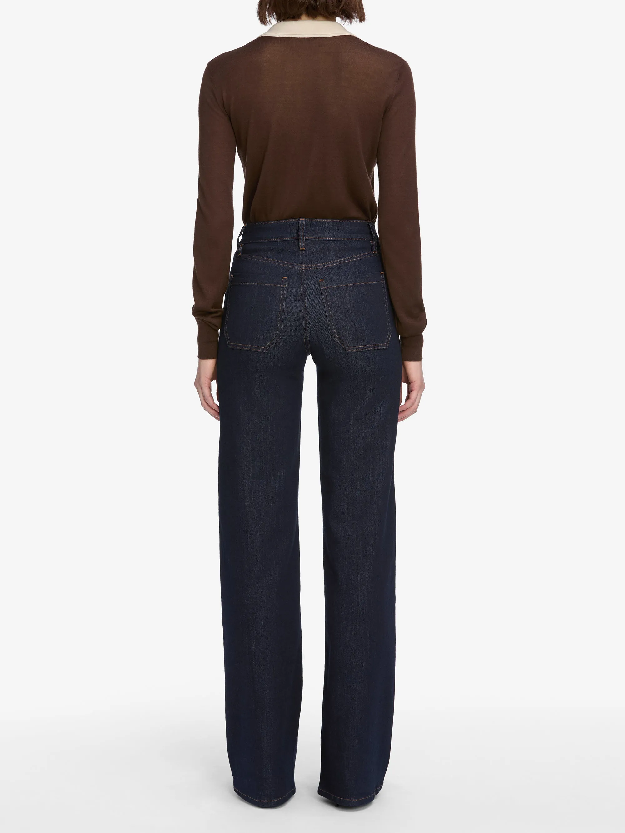 Le Slim Palazzo Long Modernist Pocket -- Rinse sold by Frame Denim product image thumbnail 5