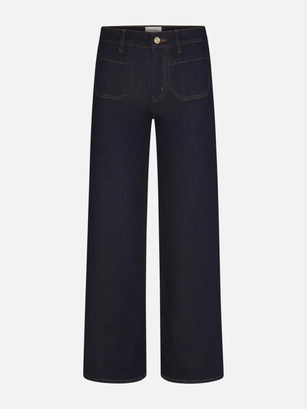 Le Slim Palazzo Modernist Pocket -- Rinse sold by Frame Denim