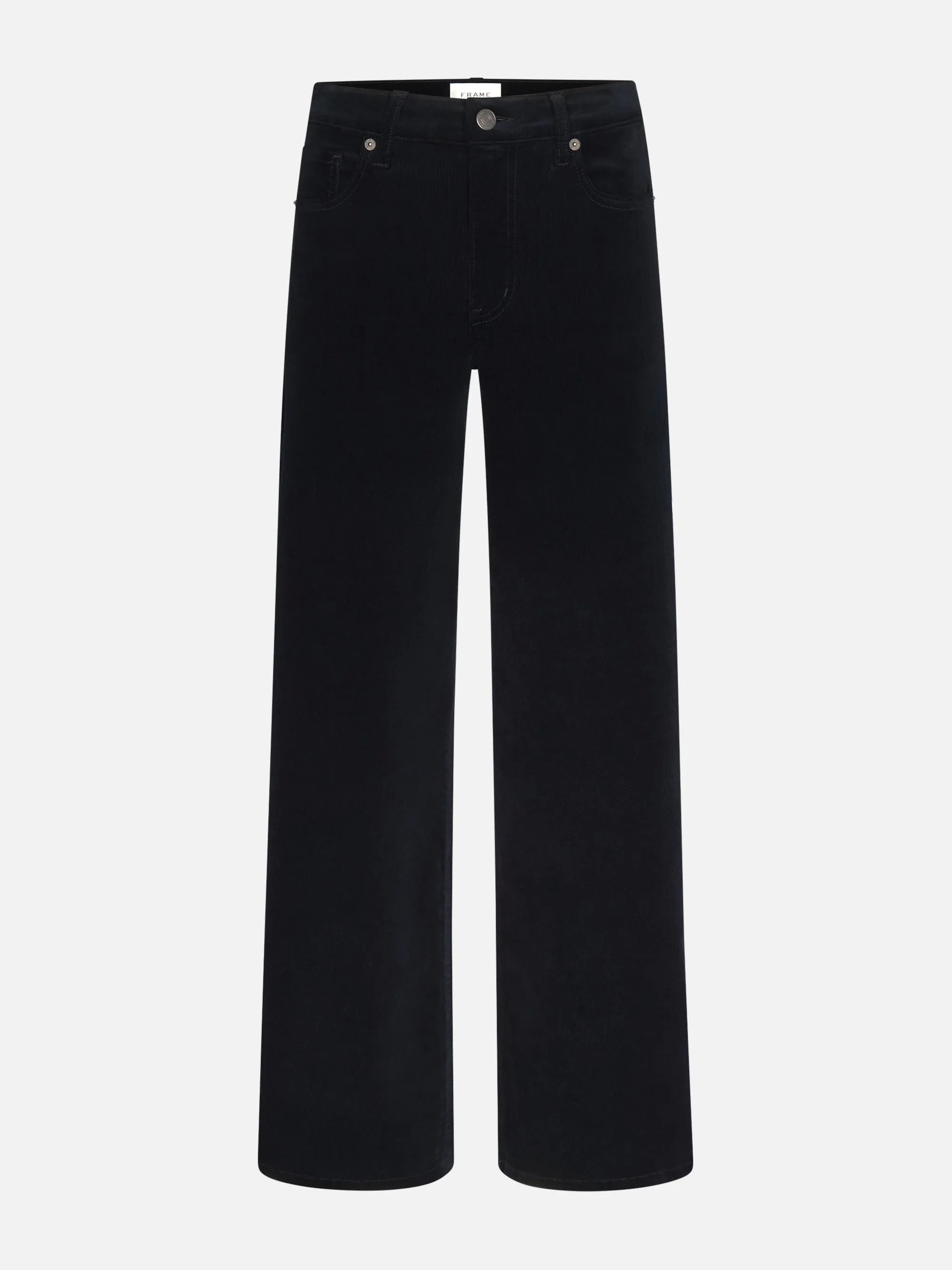 Le Slim Palazzo Corduroy -- Navy sold by Frame Denim