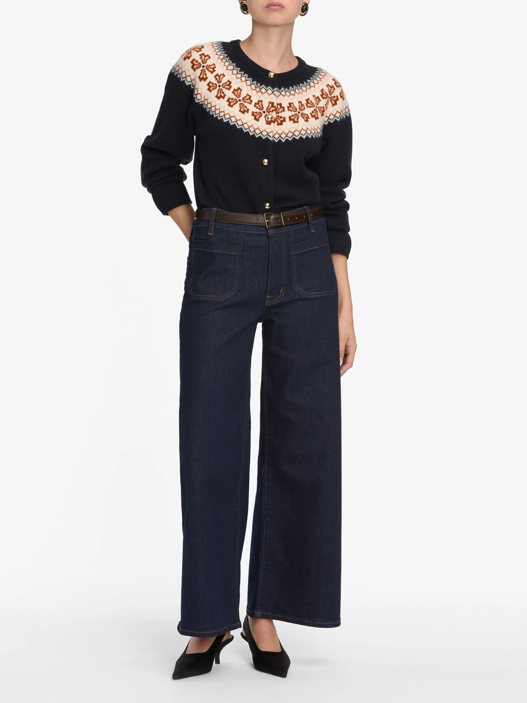 Le Pixie Slim Palazzo Modern Pocket -- Rinse sold by Frame Denim product image thumbnail 2