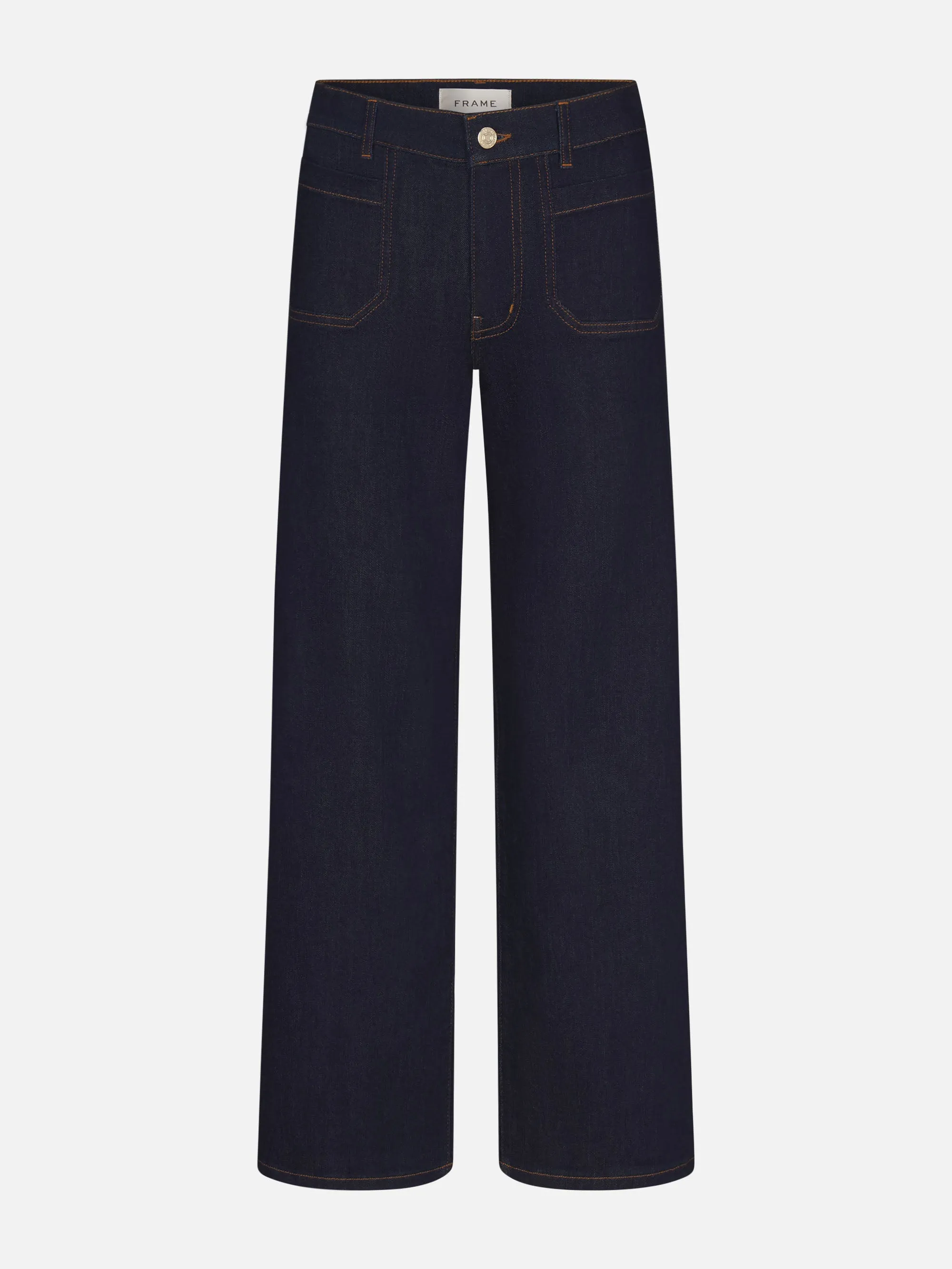 Le Pixie Slim Palazzo Modern Pocket -- Rinse sold by Frame Denim