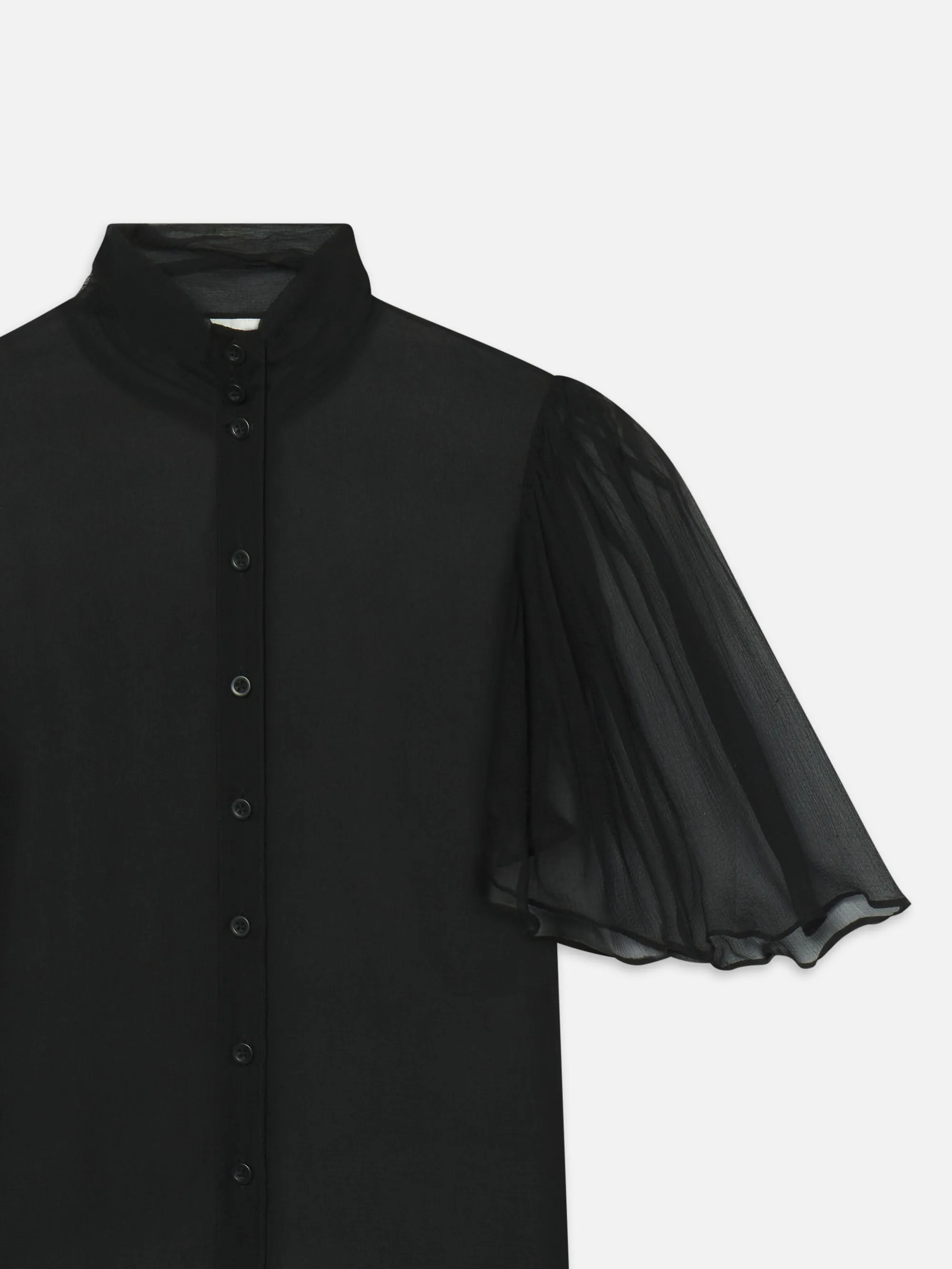 The Flutter Blouse -- Black sold by Frame Denim product image thumbnail 2