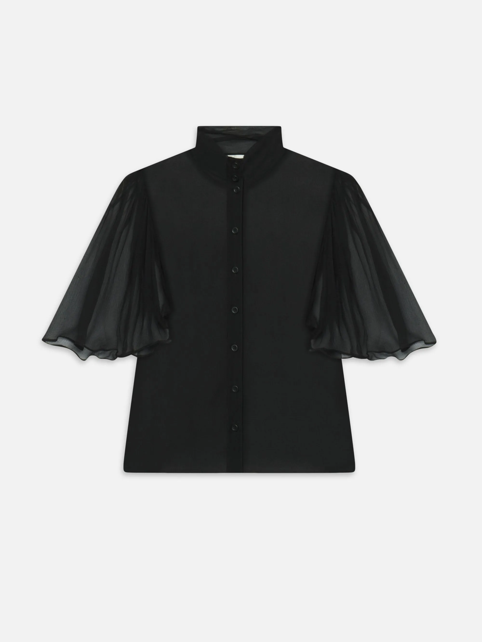 The Flutter Blouse -- Black sold by Frame Denim