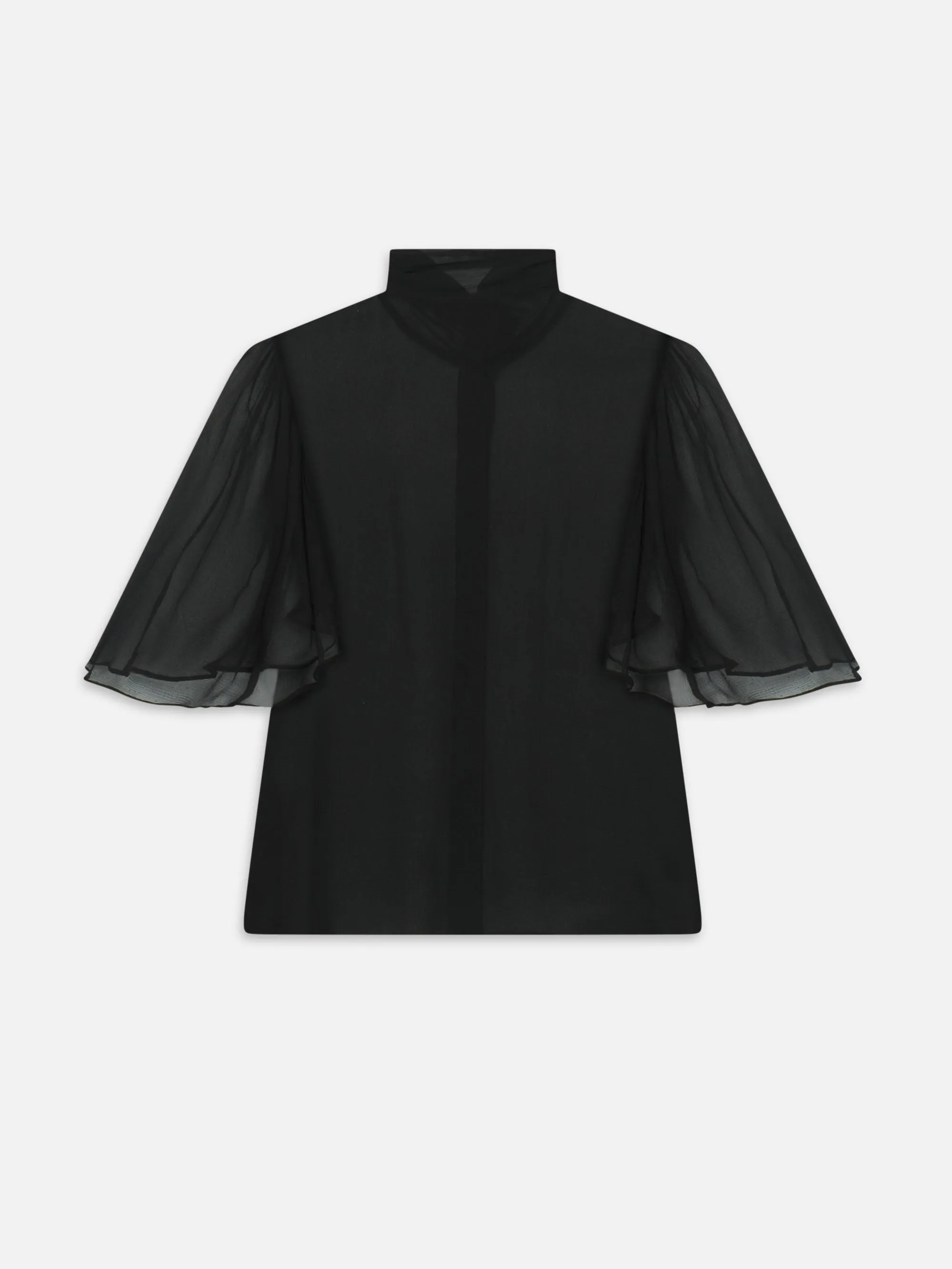 The Flutter Blouse -- Black sold by Frame Denim product image thumbnail 3
