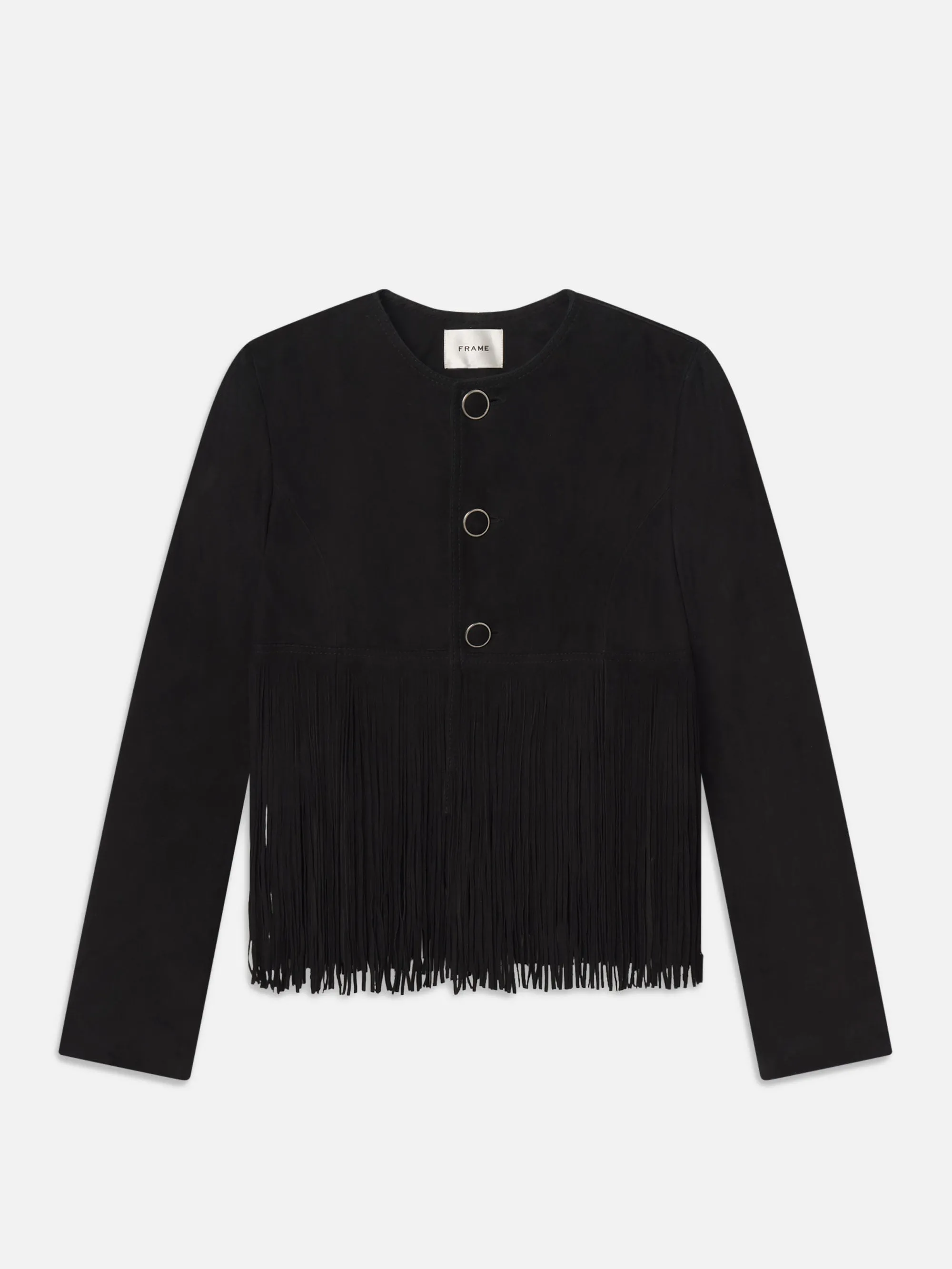 The Saddle Jacket -- Black sold by Frame Denim