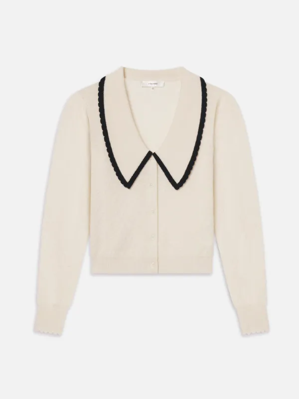 Cashmere Sailor Sweater -- Cream Multi sold by Frame Denim