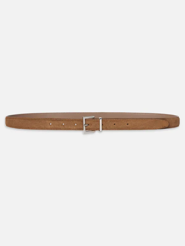 The Suede Square Buckle Belt -- Date sold by Frame Denim