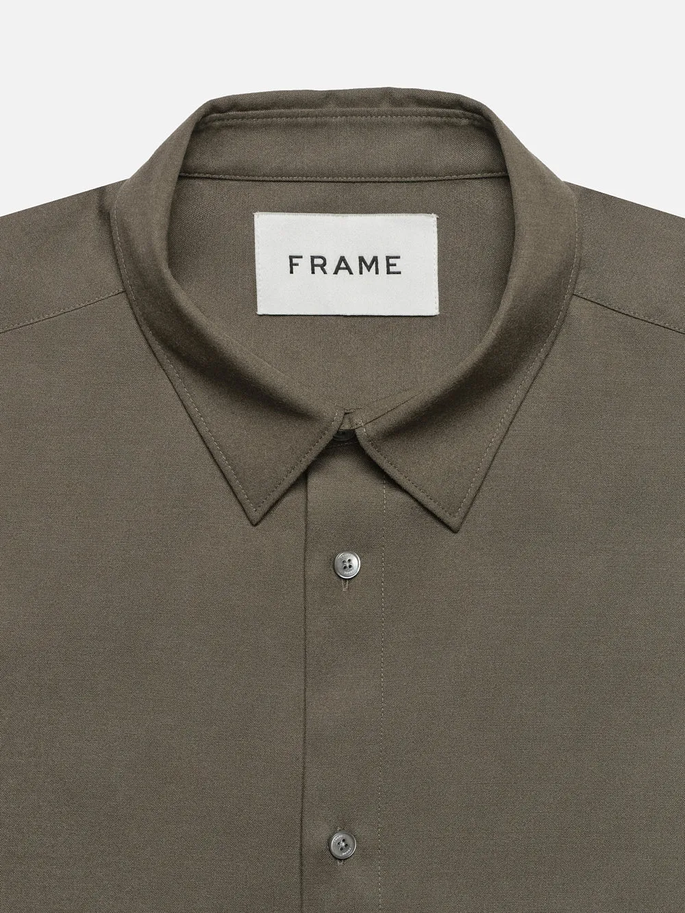 Brushed Flannel Shirt -- Dark Olive sold by Frame Denim product image thumbnail 3