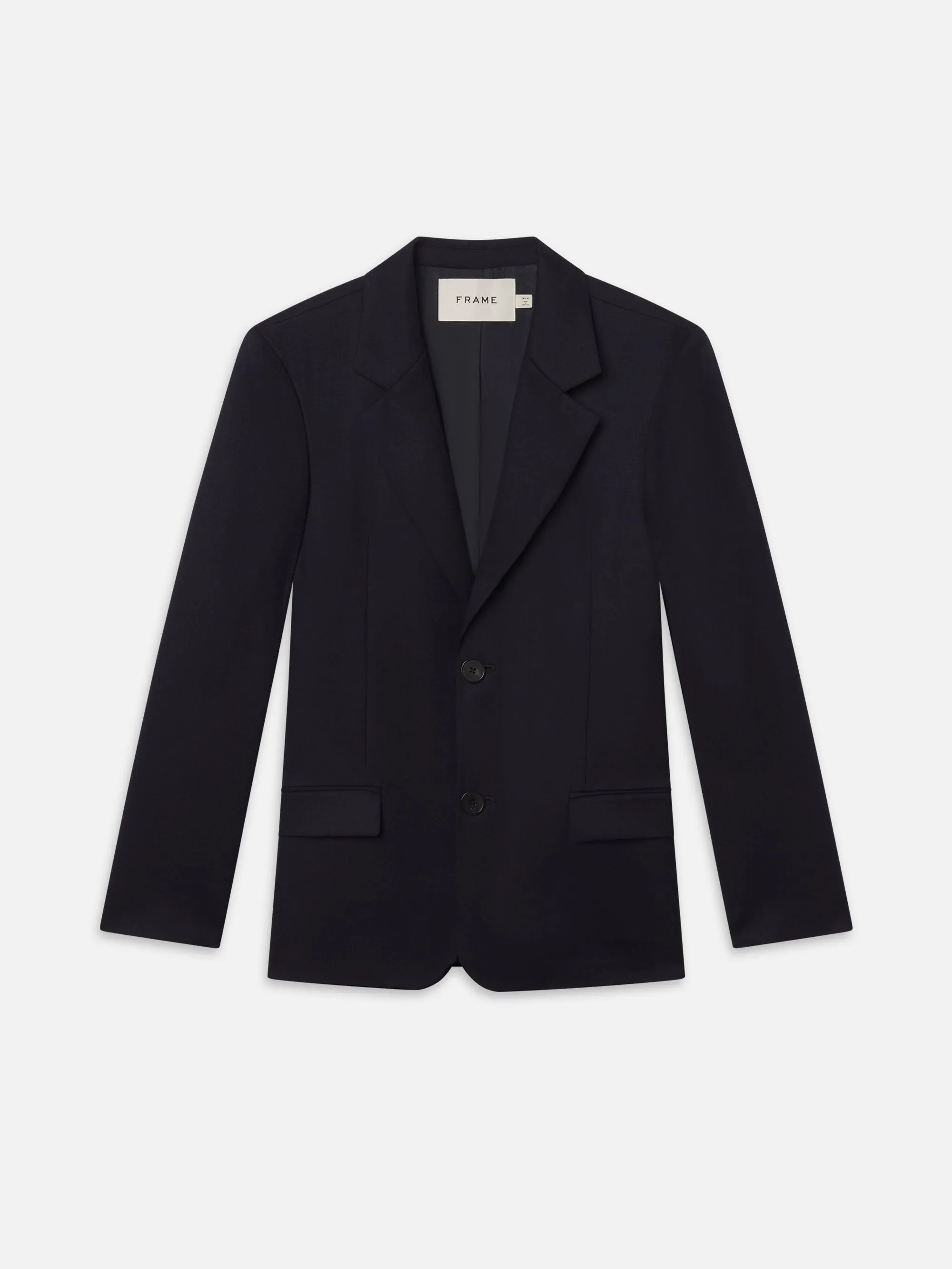 Single Breasted Blazer -- Dark Navy sold by Frame Denim