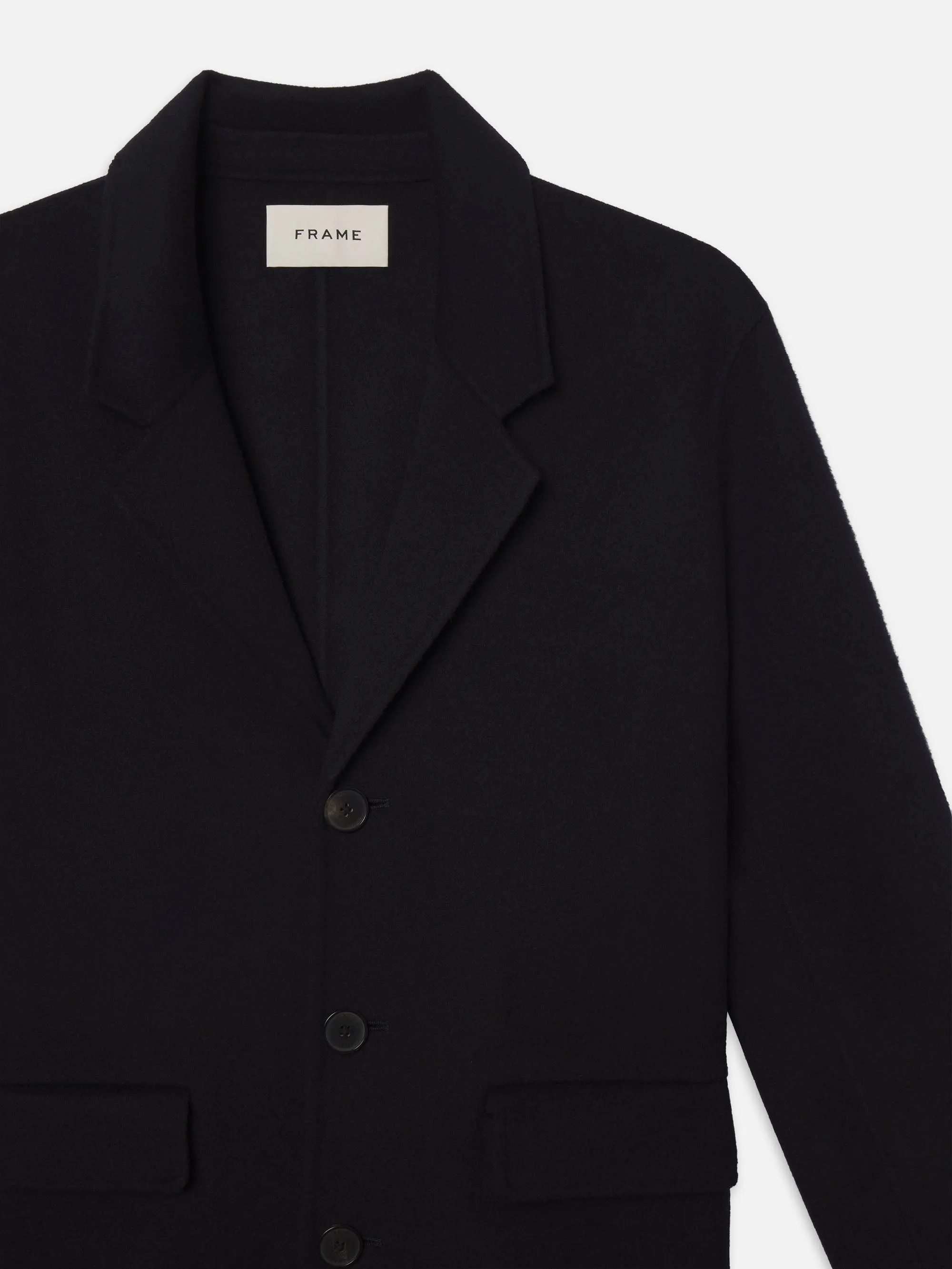 Double Face Wool Overcoat -- Dark Navy sold by Frame Denim product image thumbnail 2