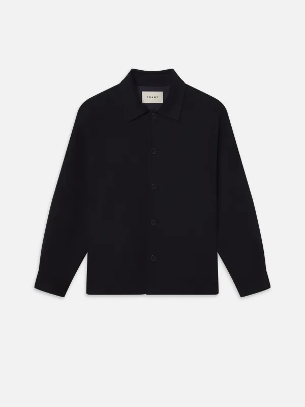 Double Face Shirt Jacket -- Dark Navy sold by Frame Denim