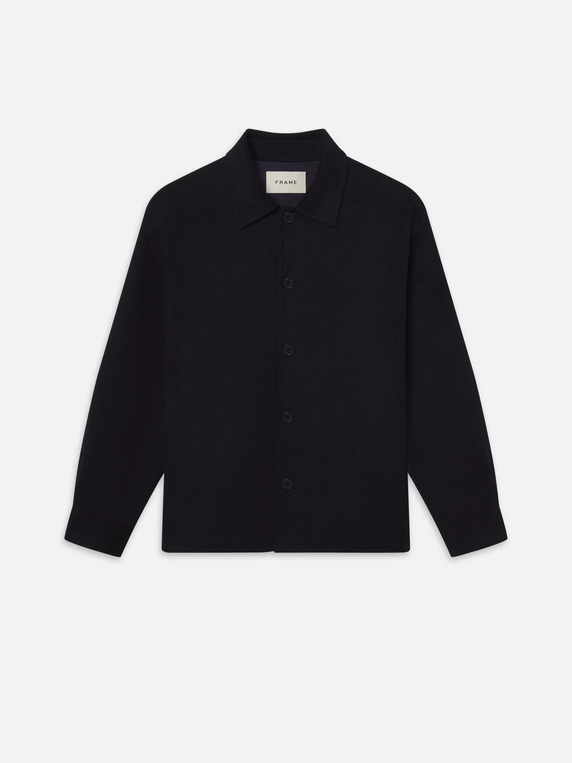 Double Face Shirt Jacket -- Dark Navy sold by Frame Denim