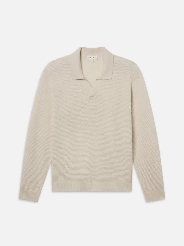 Textured Wool Cashmere Sweater -- Warm White sold by Frame Denim
