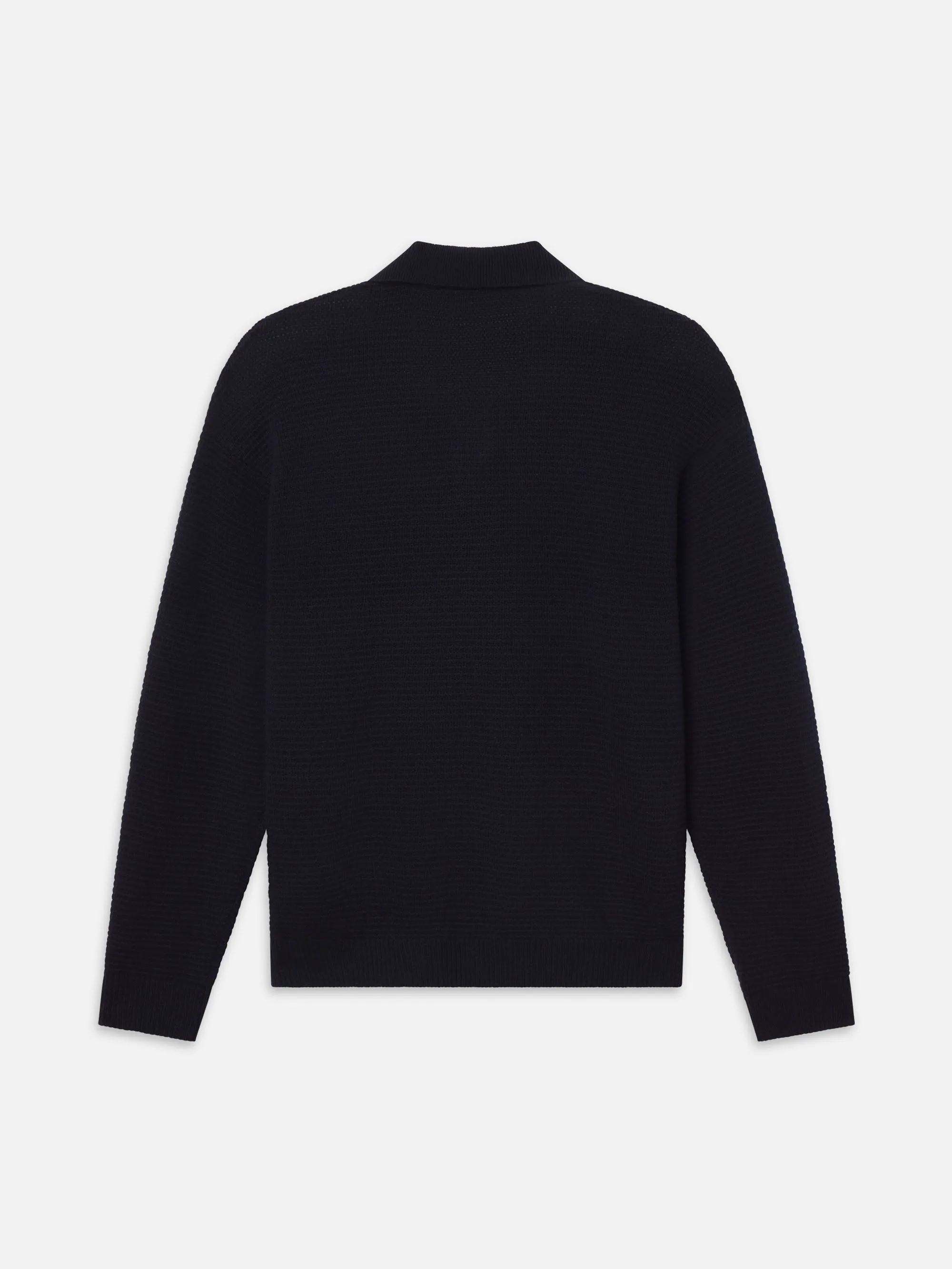 Textured Wool Cashmere Sweater -- Dark Navy sold by Frame Denim product image thumbnail 3