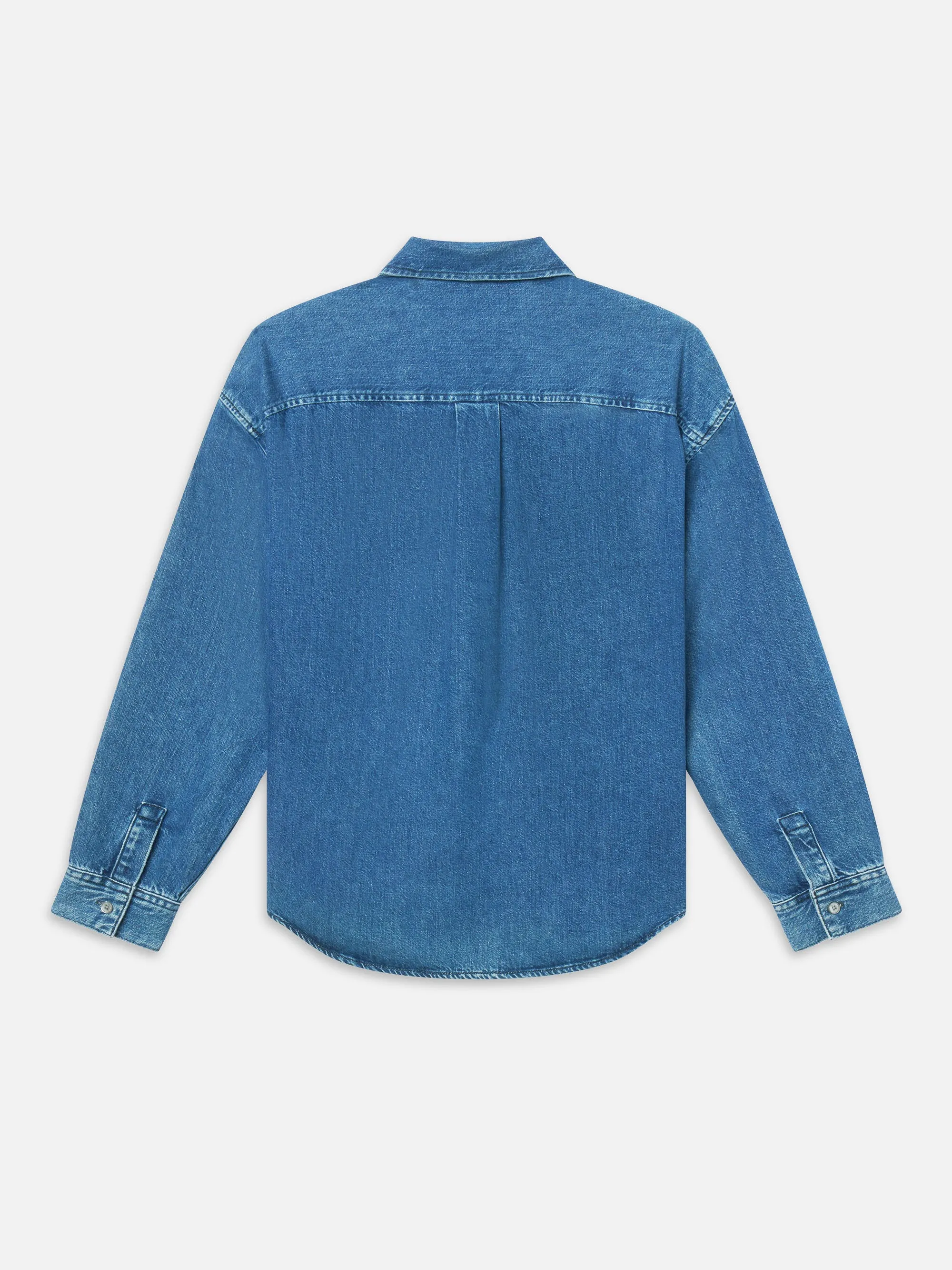 Button Down Relaxed Denim Shirt -- Palma sold by Frame Denim product image thumbnail 3