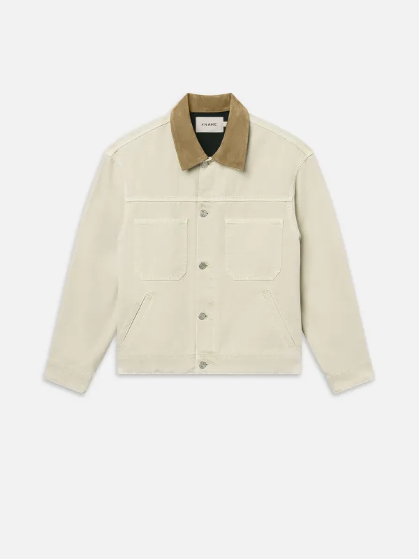 Canvas Utility Jacket -- Beach Sand sold by Frame Denim