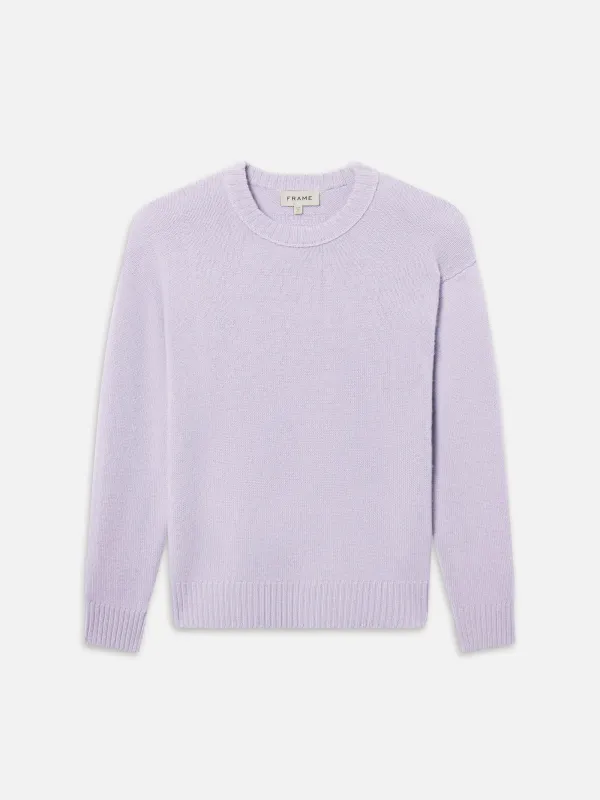 Cashmere Crewneck Sweater -- Old Lavender sold by Frame Denim