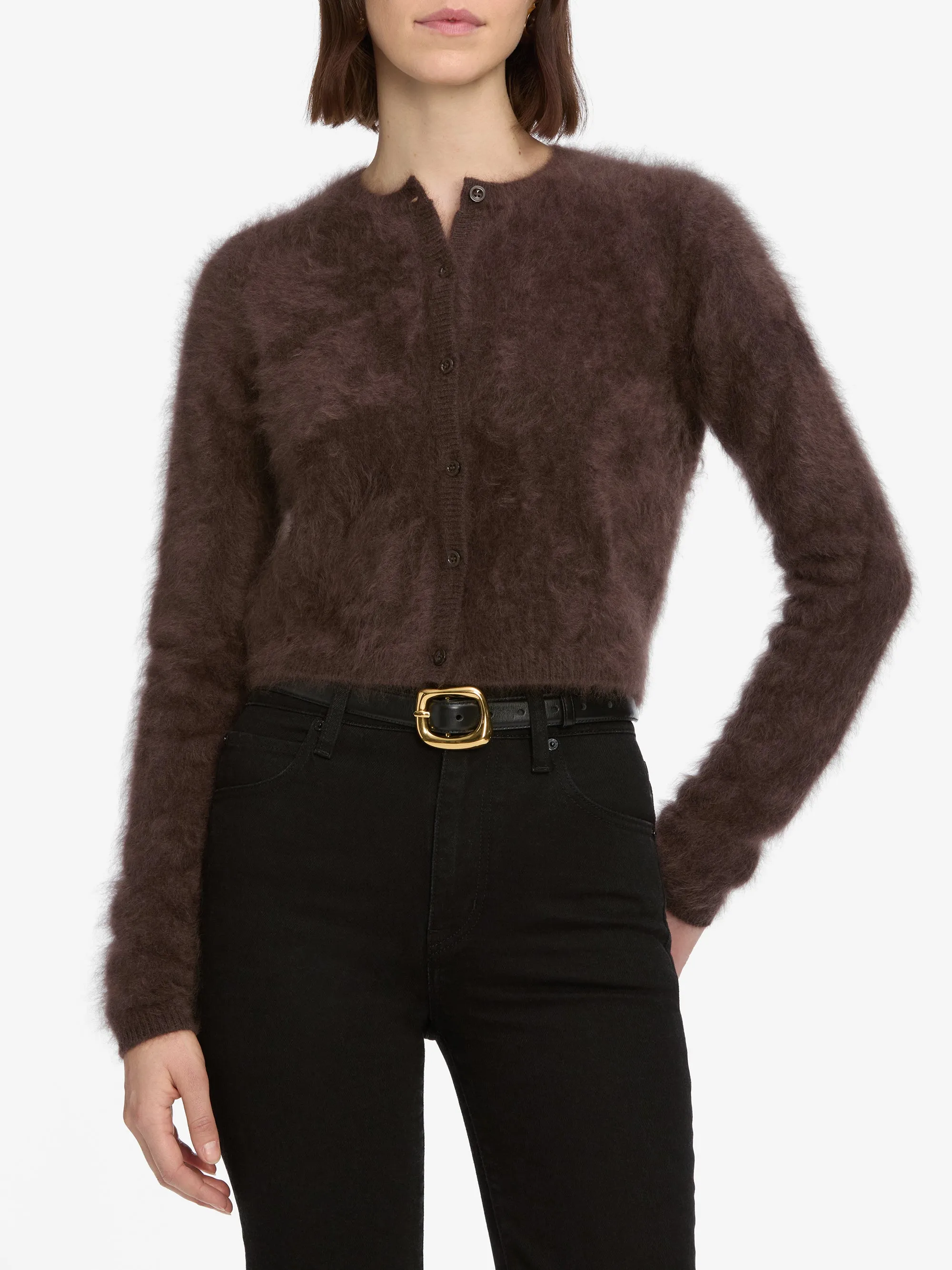 The Teddy Cardi -- Coffee sold by Frame Denim product image thumbnail 3