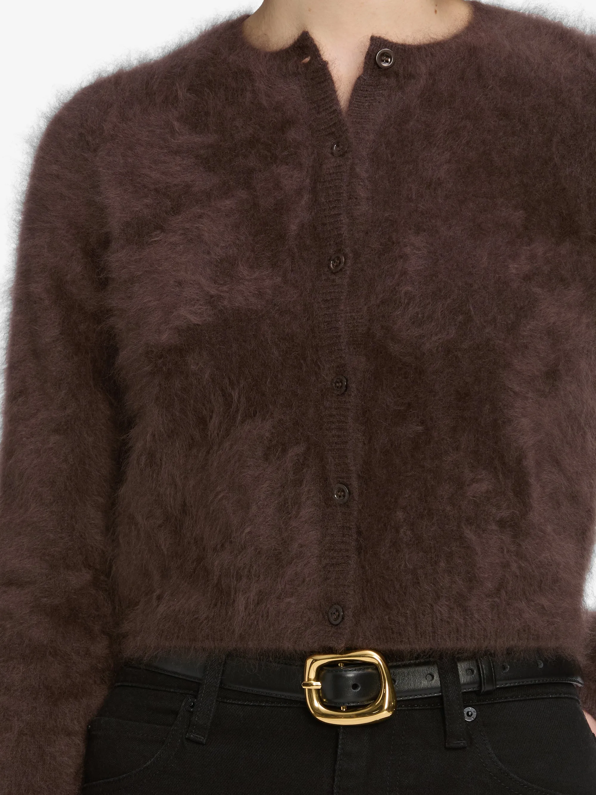 The Teddy Cardi -- Coffee sold by Frame Denim product image thumbnail 4