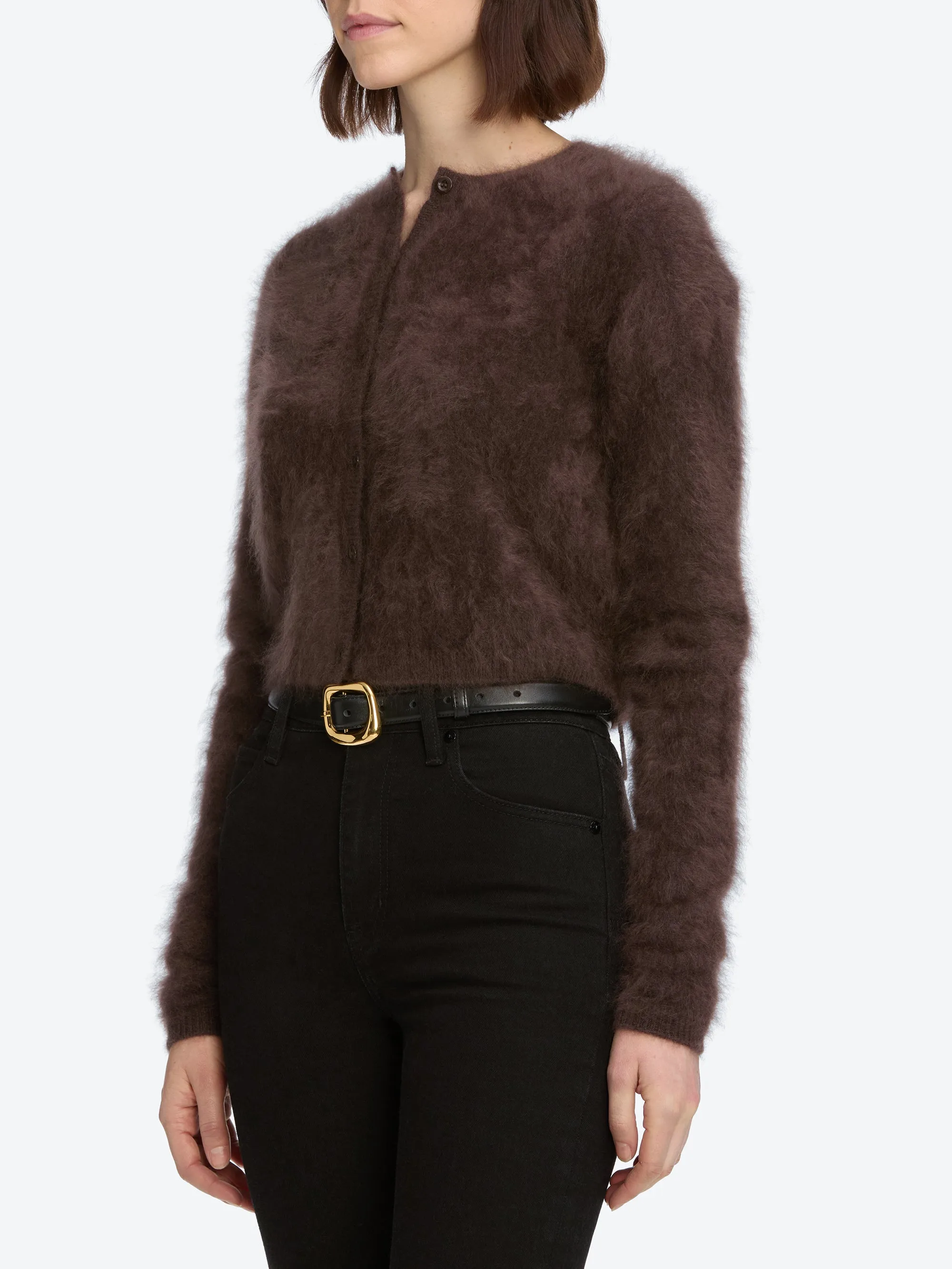 The Teddy Cardi -- Coffee sold by Frame Denim product image thumbnail 5