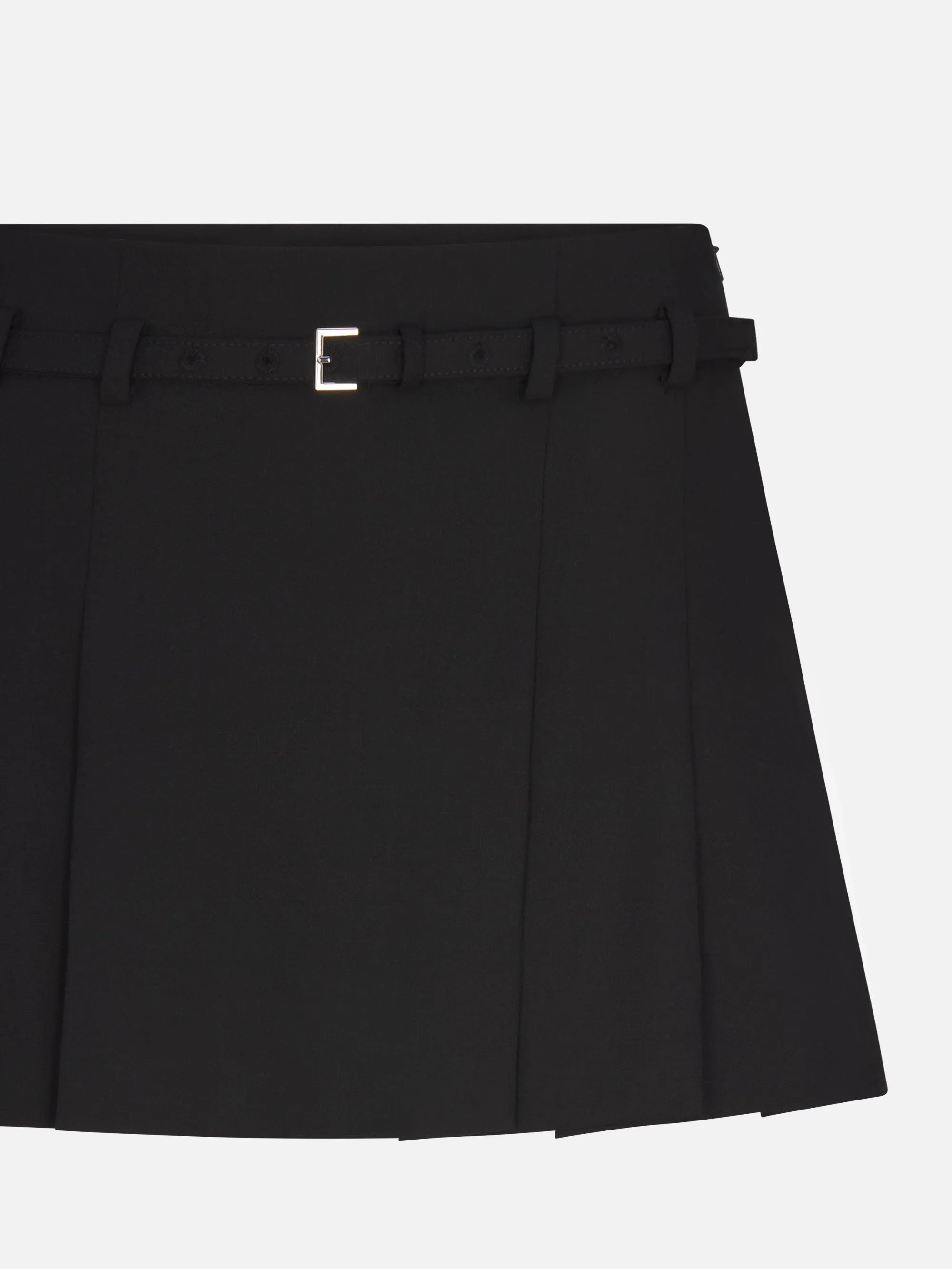The Pleated Mini Skirt -- Black sold by Frame Denim product image thumbnail 2