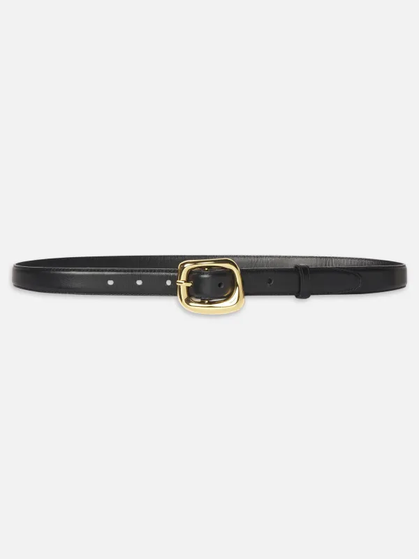 The Organic Buckle Belt -- Black sold by Frame Denim