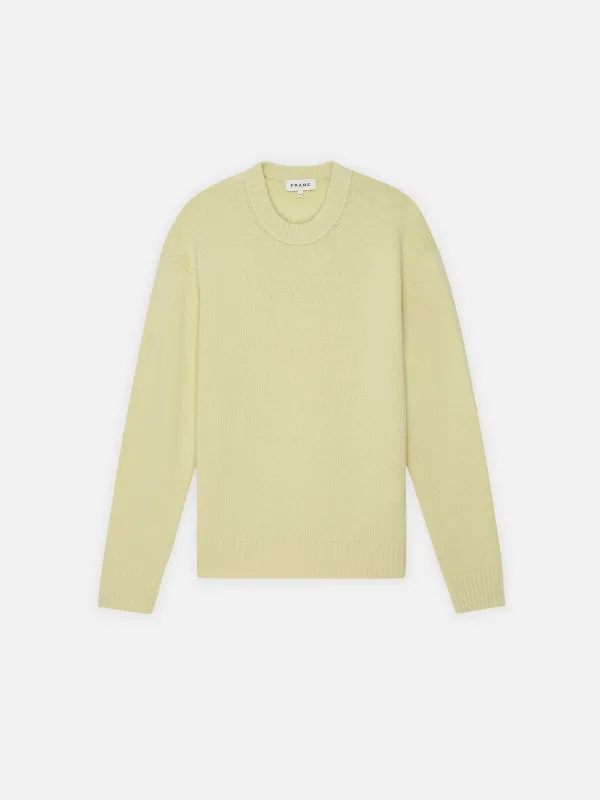 Woolen Cashmere Blend Sweater -- Light Yellow sold by Frame Denim