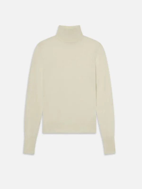 Slim Turtleneck -- Cream sold by Frame Denim