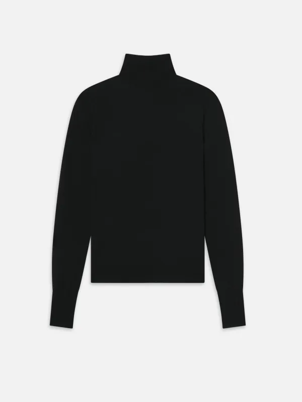 Slim Turtleneck -- Black sold by Frame Denim