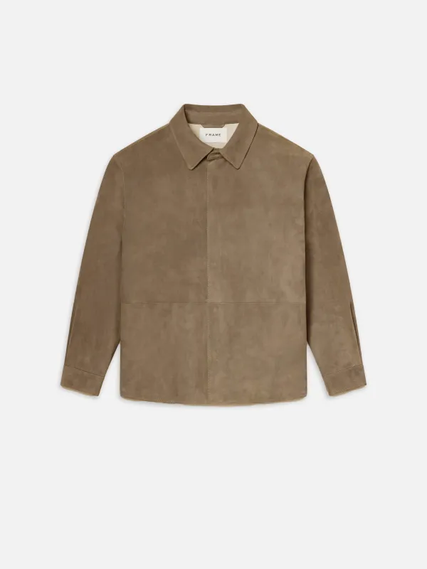 Suede Shirt -- Dark Beige sold by Frame Denim