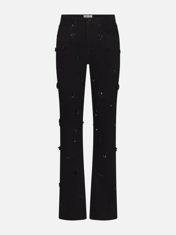 The Embellished Vertical -- Black sold by Frame Denim