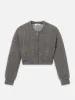The Plush Bomber -- Dark Heather Grey sold by Frame Denim