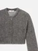 The Plush Bomber -- Dark Heather Grey sold by Frame Denim