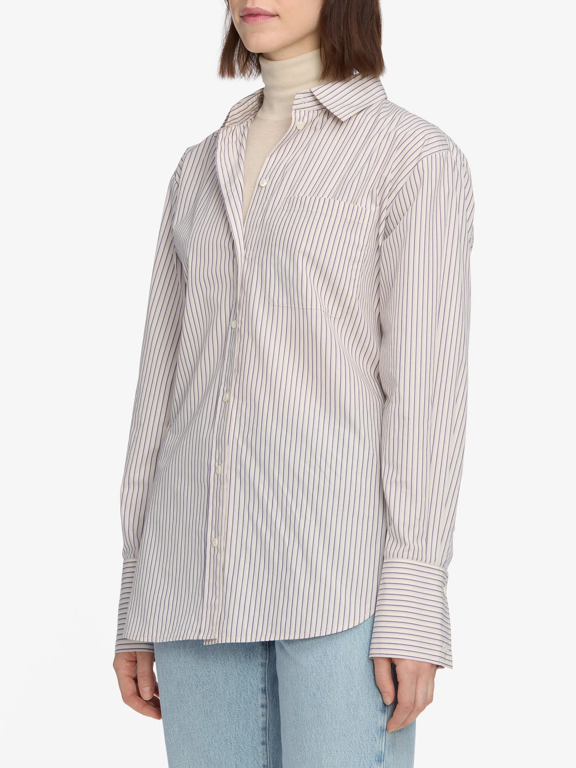 The Striped Boy Shirt -- Aubergine Multi sold by Frame Denim product image thumbnail 5